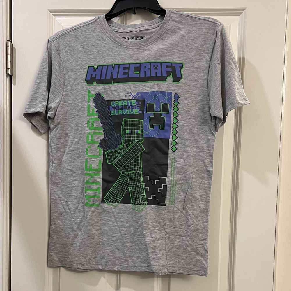 MAD Engine Gray Minecraft Graphic Tee